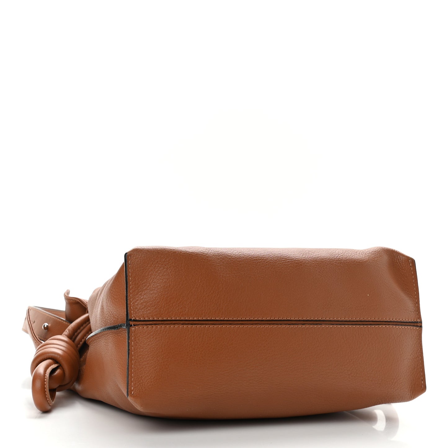 Calfskin Medium Flamenco Knot Bag Tan Warm Desert