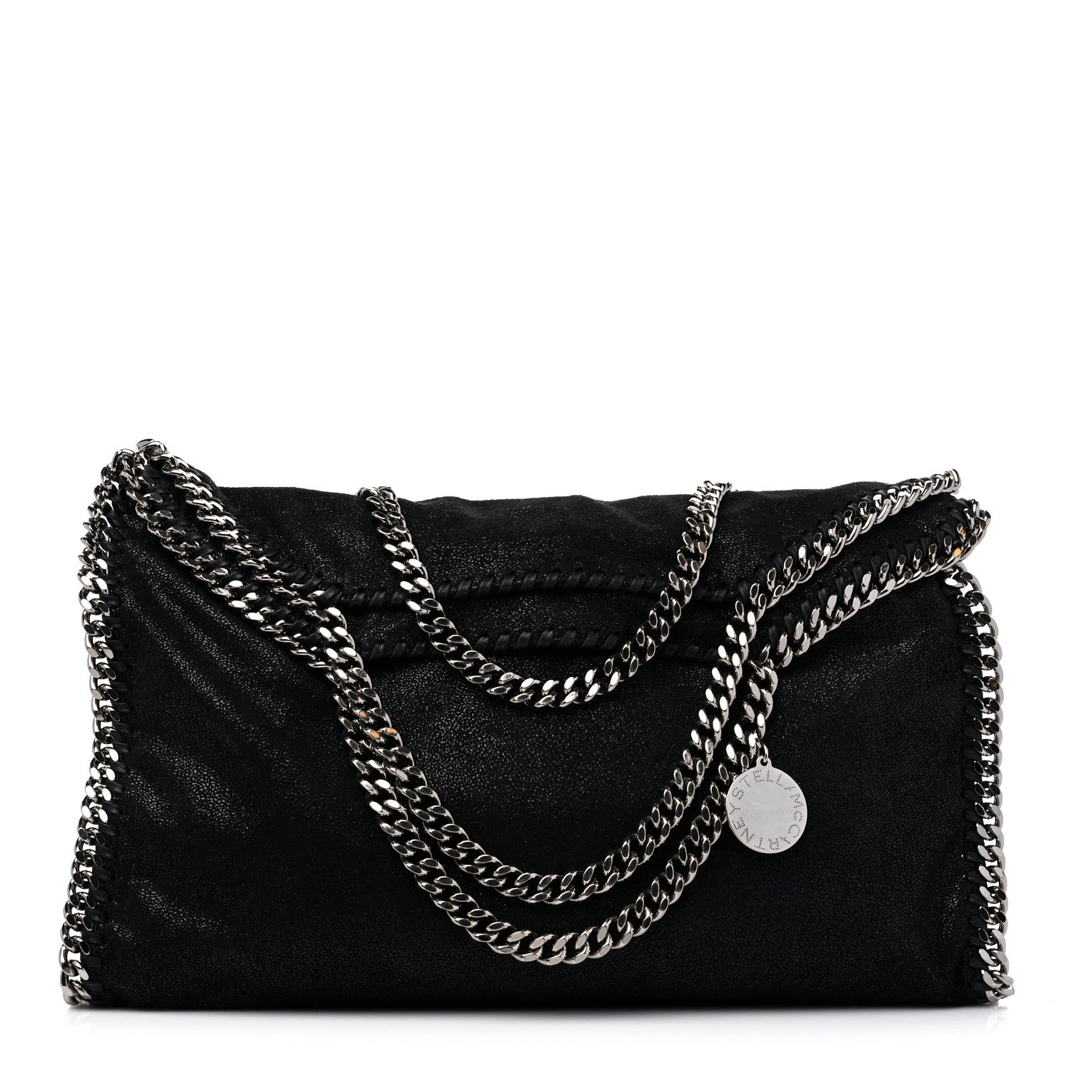 Stella McCartney Shaggy Deer Falabella Fold Over Tote Black 1 of 8