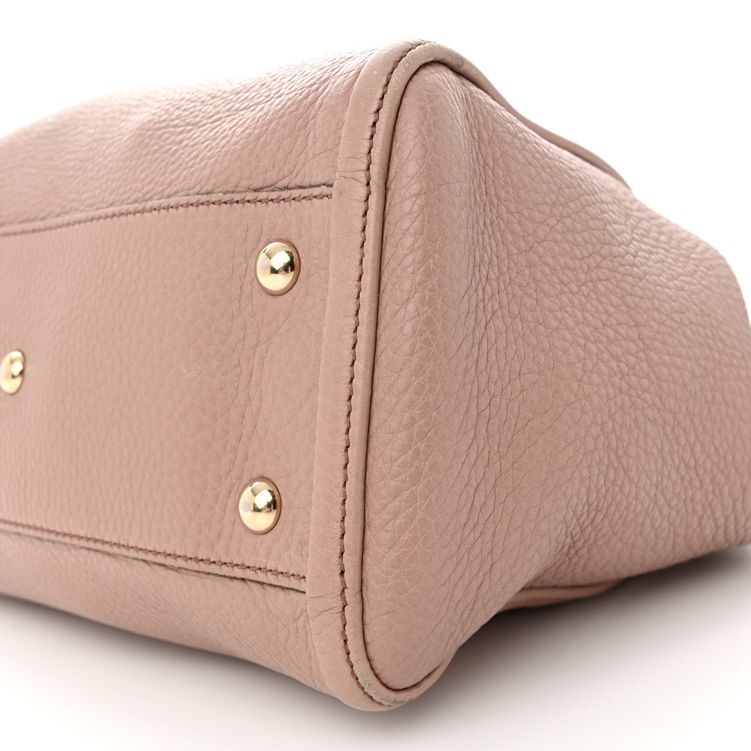 Gucci Pebbled Calfskin Small Soho Shoulder Bag Light Pink 11 of 18
