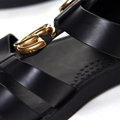Gucci Rubber Mens Buckle Strap Sandal 11 Black 13 of 14