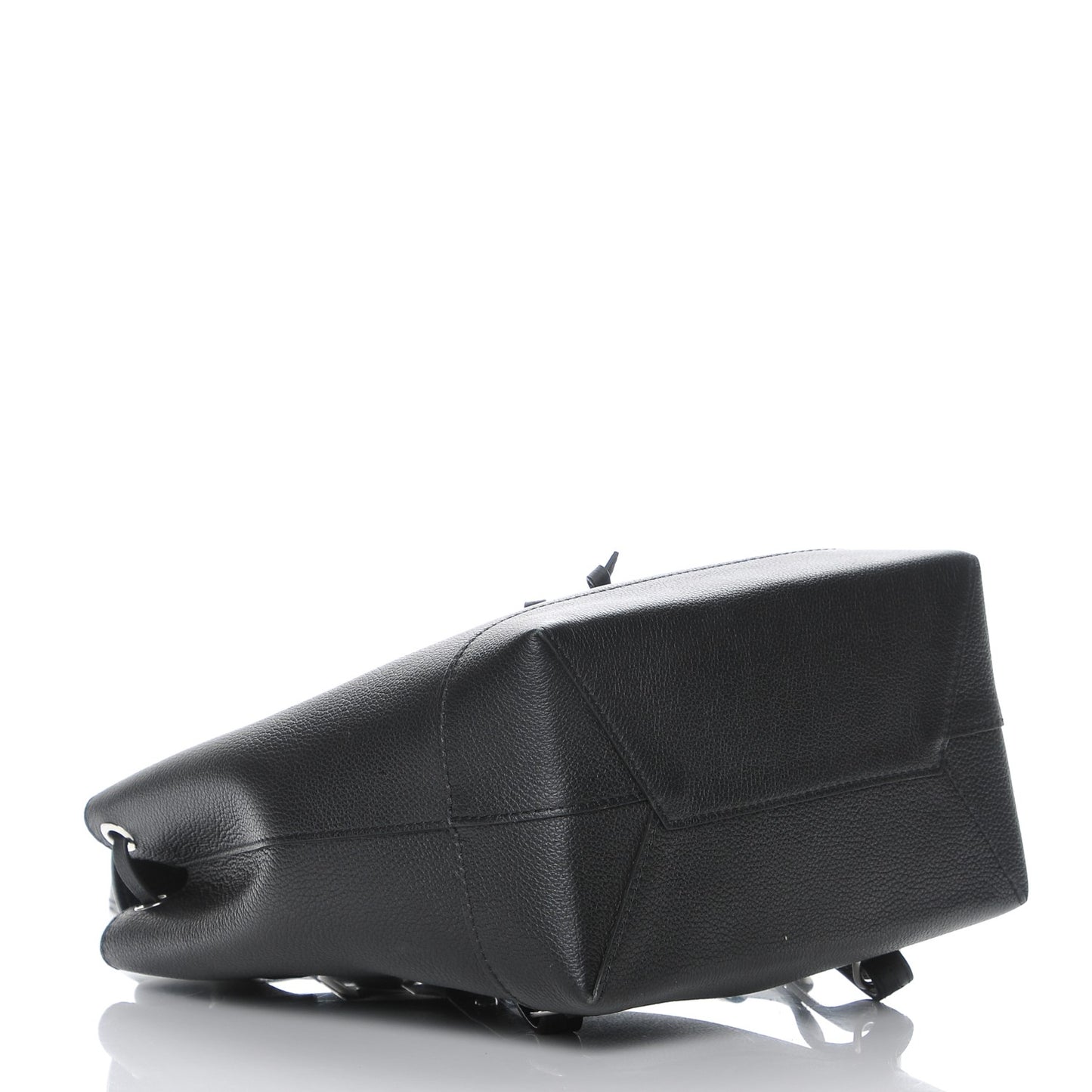 Calfskin Lockme Backpack Black
