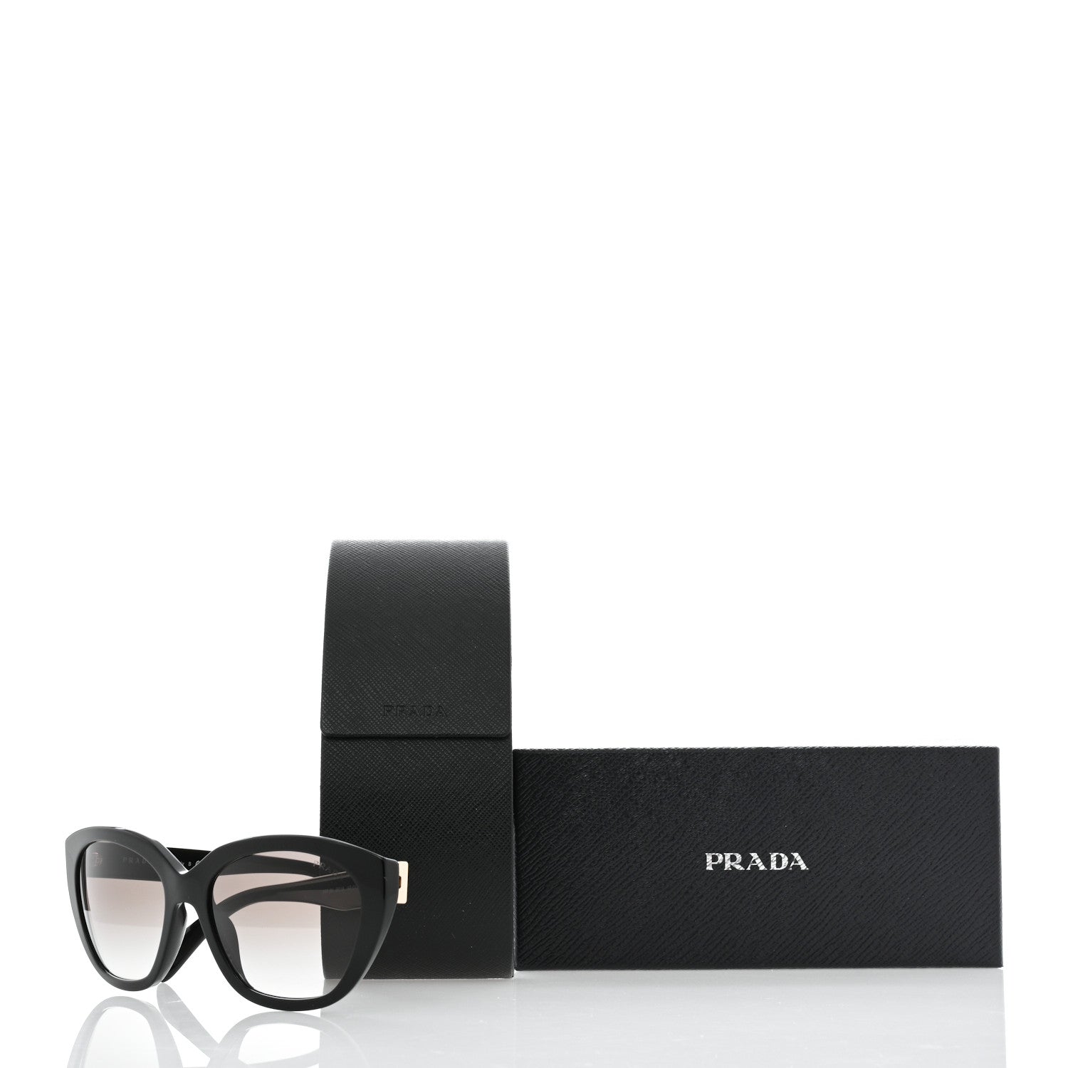 Prada Acetate Sunglasses SPR 16X Black 8 of 8