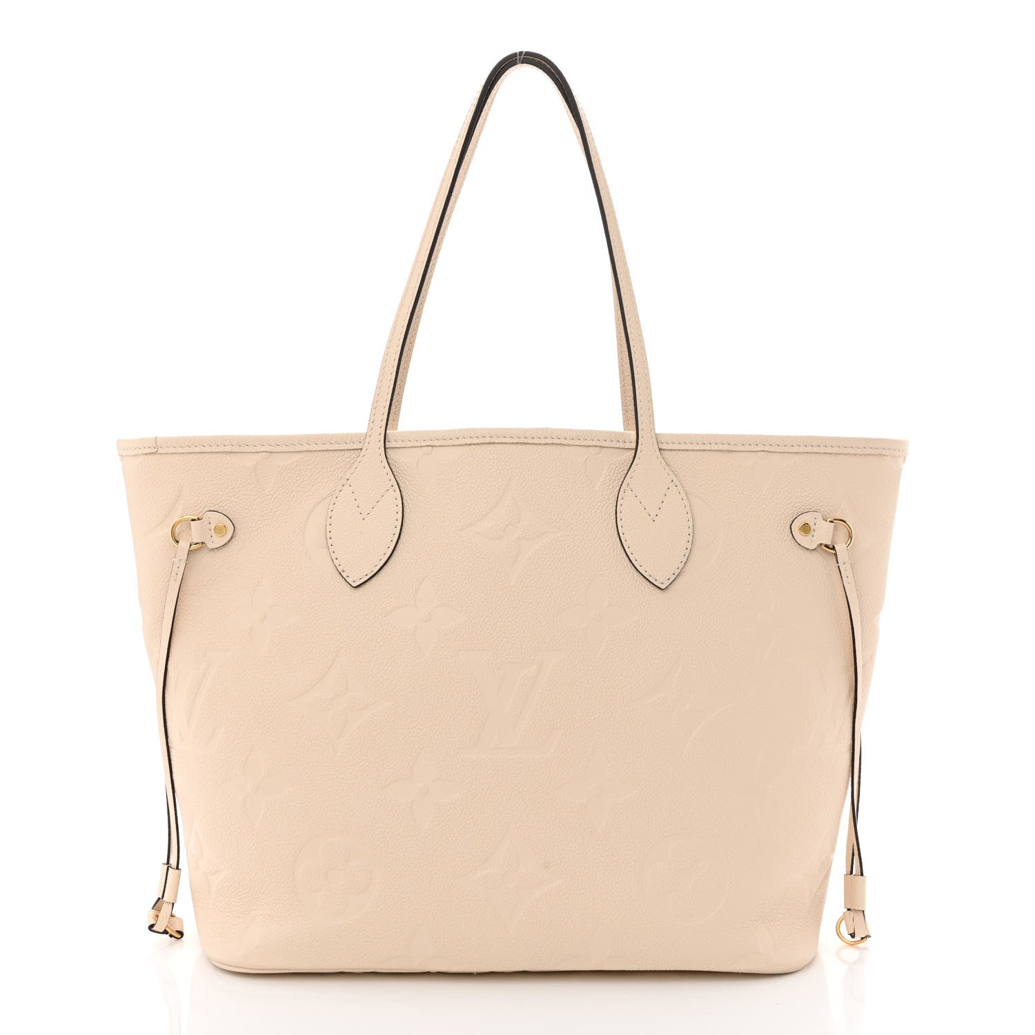 Louis Vuitton Empreinte Monogram Giant Neverfull MM Cream 3 of 12