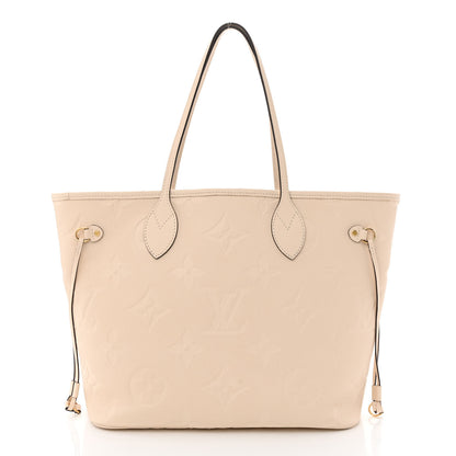 Louis Vuitton Empreinte Monogram Giant Neverfull MM Cream 3 of 12
