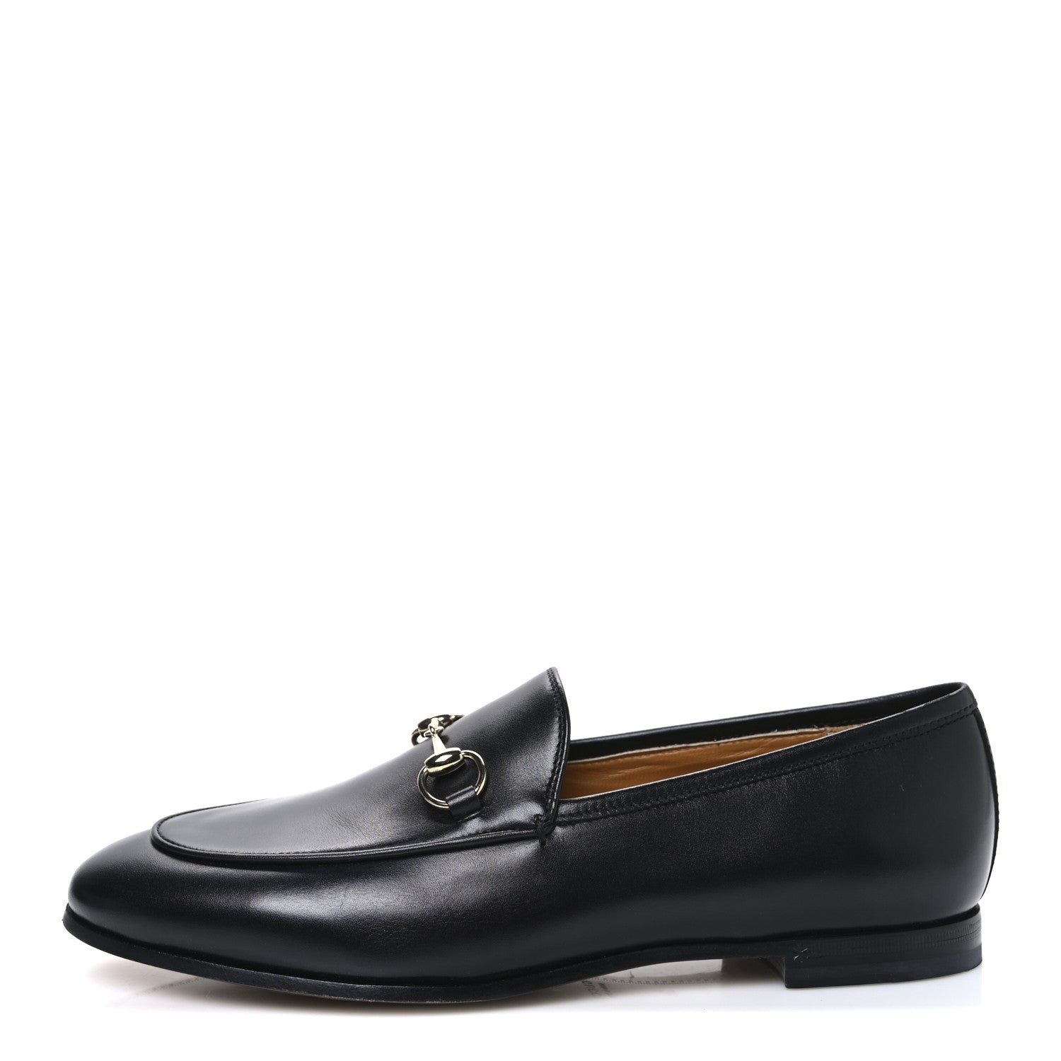 Gucci Calfskin Womens Jordaan Loafers 38 Black 1 of 11