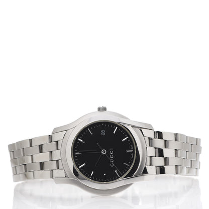 Gucci Stainless Steel 38mm 5500XL Quartz Watch Black 2 of 7