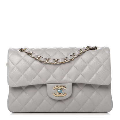 Chanel Caviar Quilted Small Double Flap Grey 1 of 11