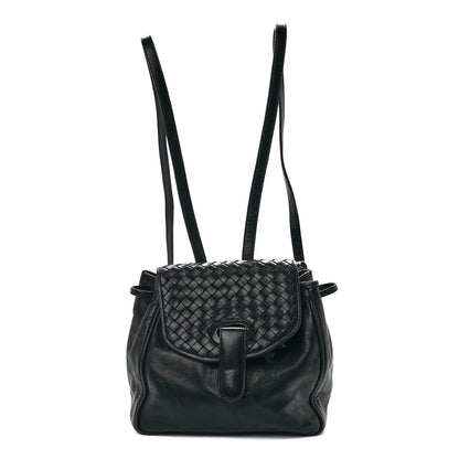 Bottega Veneta Nappa Intrecciato Small Backpack Black 1 of 12