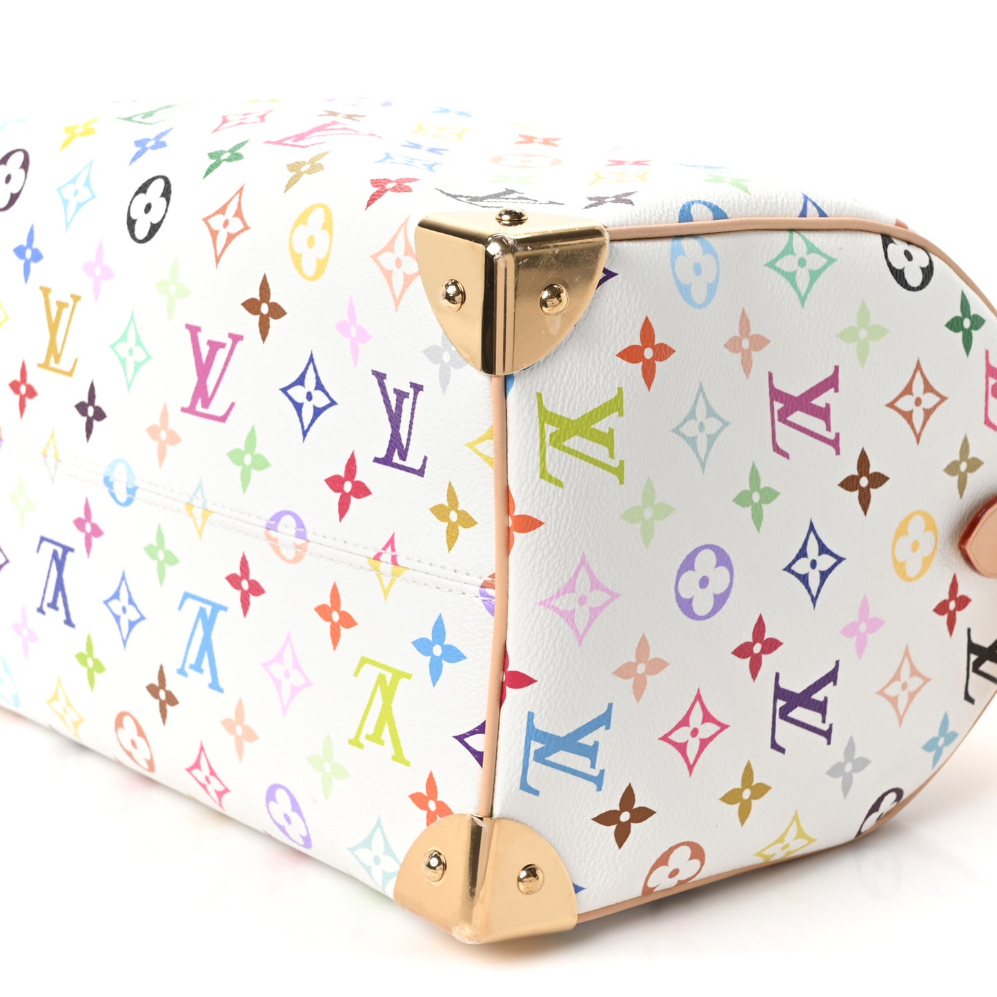 LV X TM Monogram Multicolor Speedy Soft 30 White