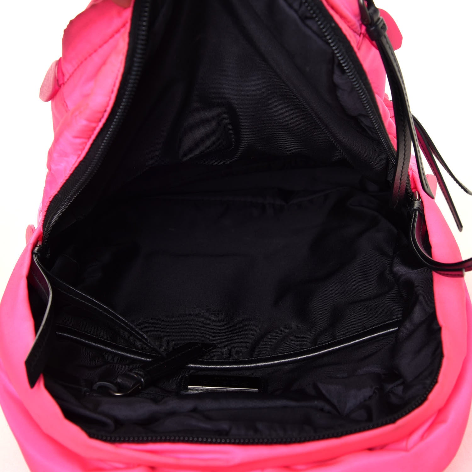 Prada Tessuto Nylon Soft Padded Backpack Rosa Fluo 4 of 4