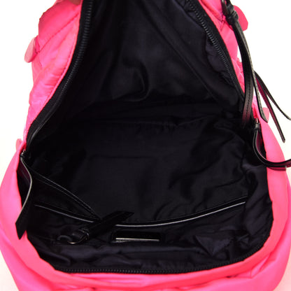 Prada Tessuto Nylon Soft Padded Backpack Rosa Fluo 4 of 4