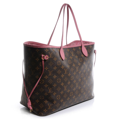 Louis Vuitton Monogram Articles de Voyage Ikat Neverfull GM Rose Velours 3 of 7