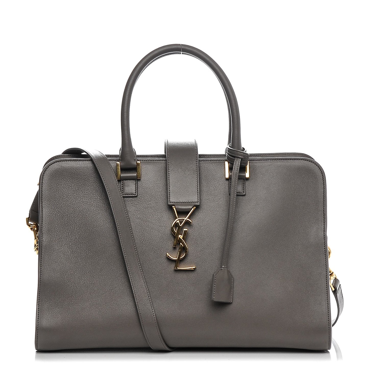 Calfskin Medium Monogram Cabas Grey