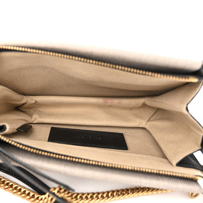 Givenchy Suede Calfskin Canvas GV Cross Shoulder Bag Black 5 of 10