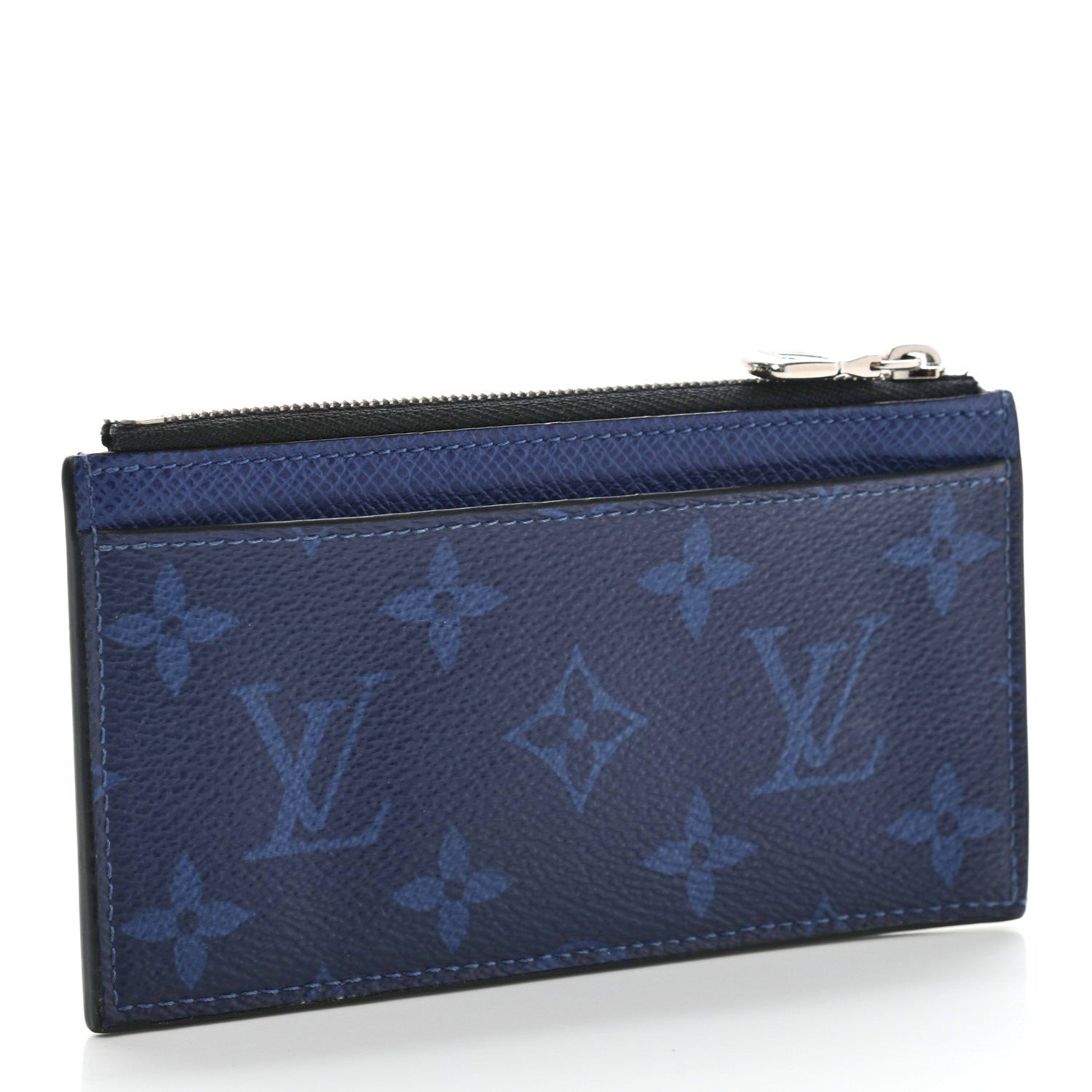 Louis Vuitton Monogram Taiga Coin Card Holder Cobalt 3 of 10