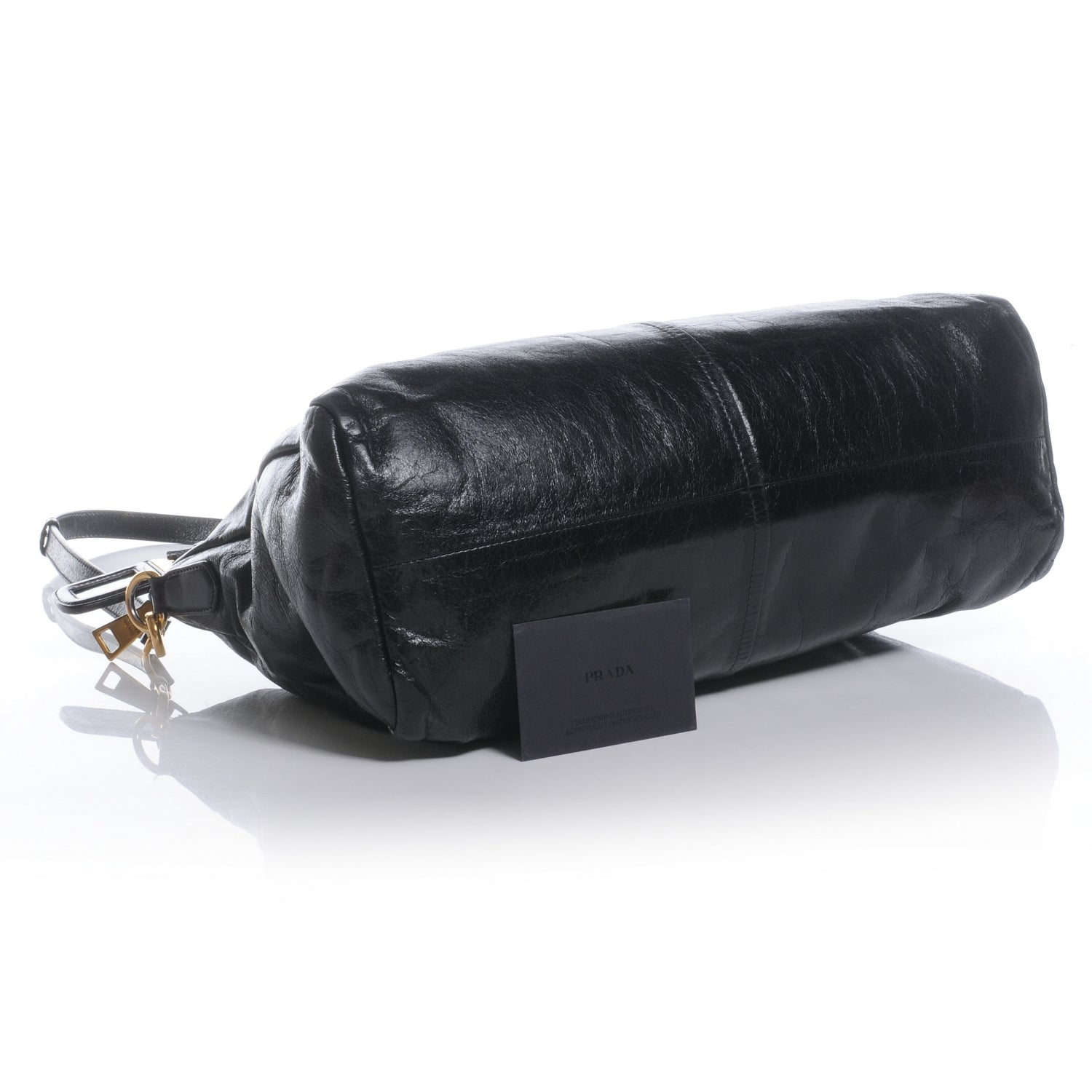 Prada Vitello Shine Tote Nero Black 5 of 8