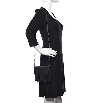 Proenza Schouler Lambskin PS1 Large Chain Wallet Black 2 of 11