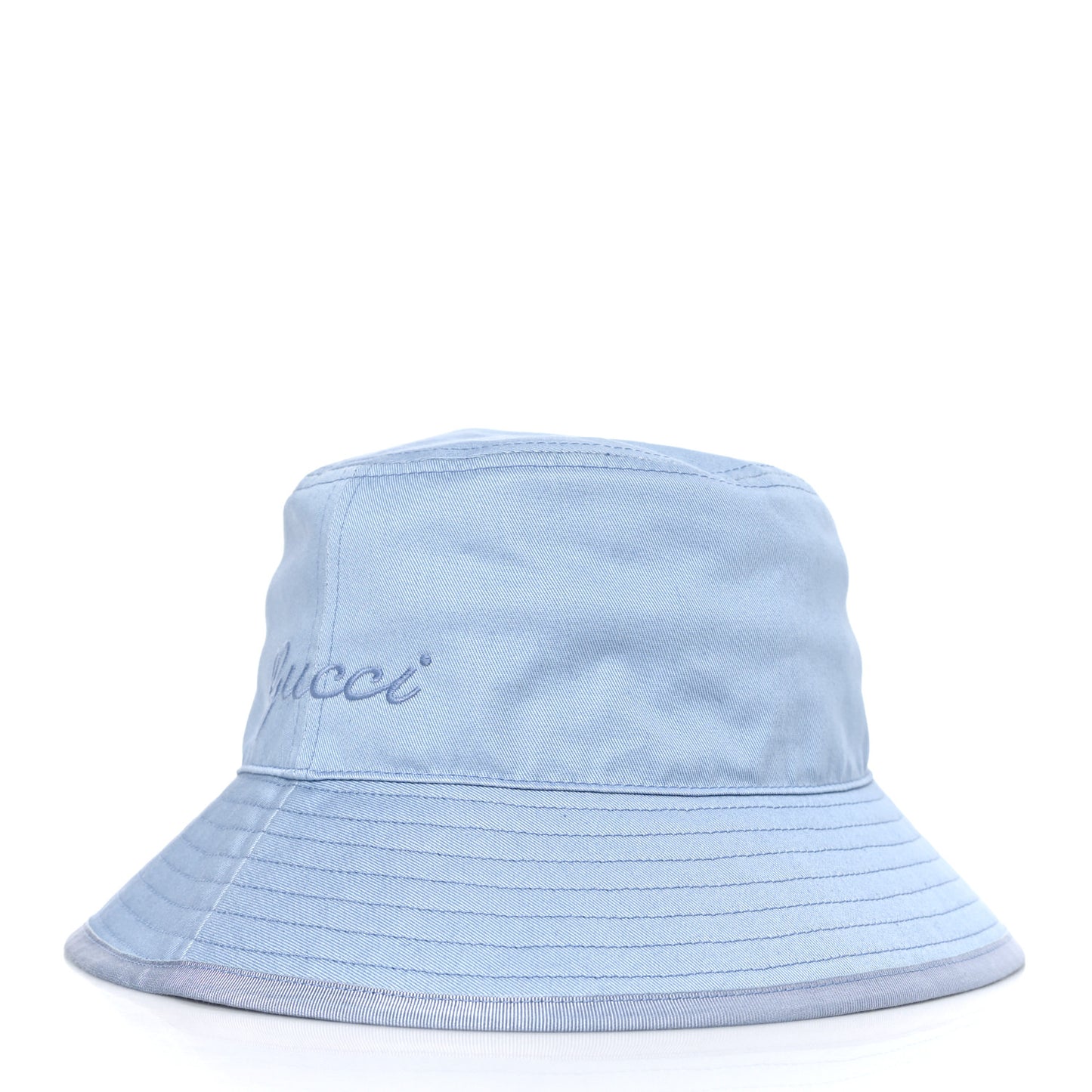 Cotton Logo Cabris Bucket Hat L Porcelain Light Blue