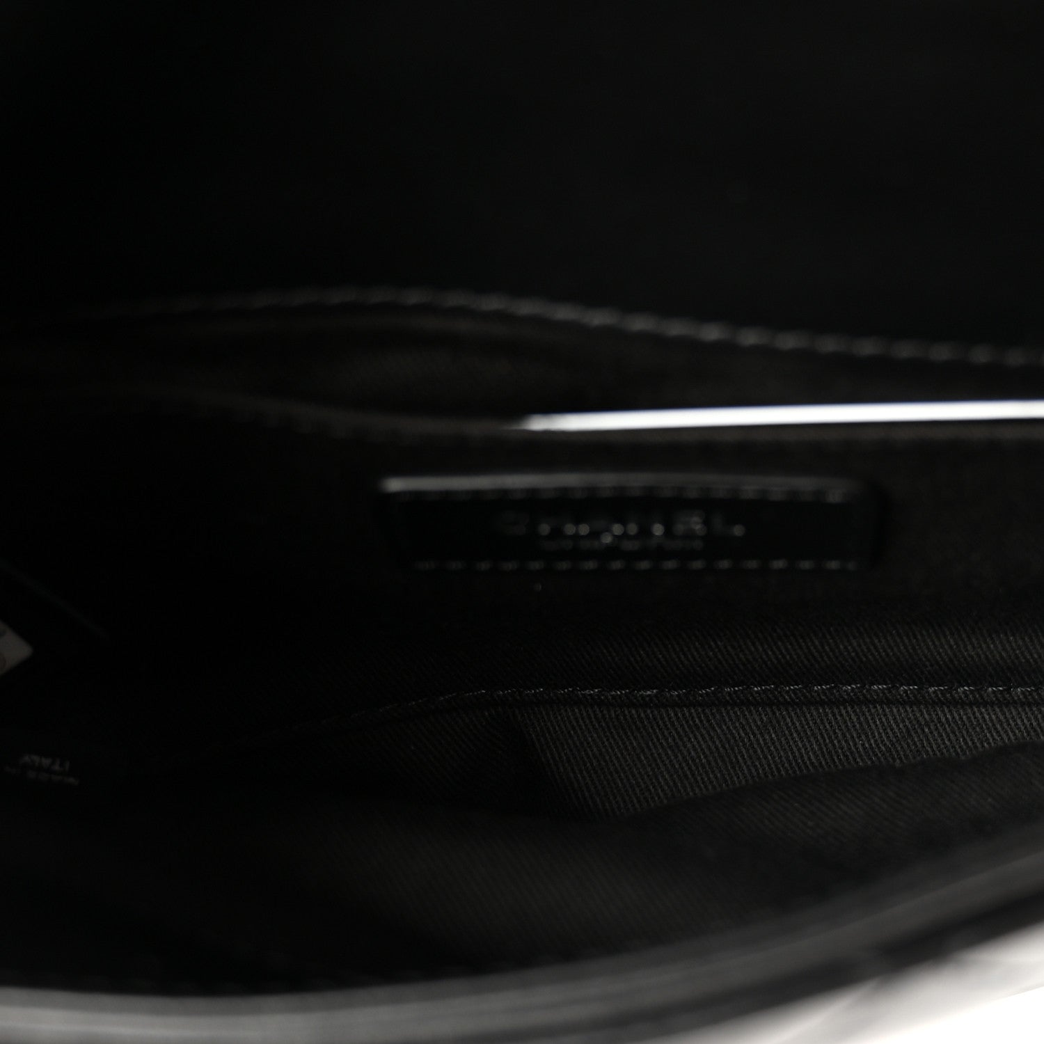 Chanel Calfskin Quilted CC Uniform Flap Belt Bag Black 5 of 11