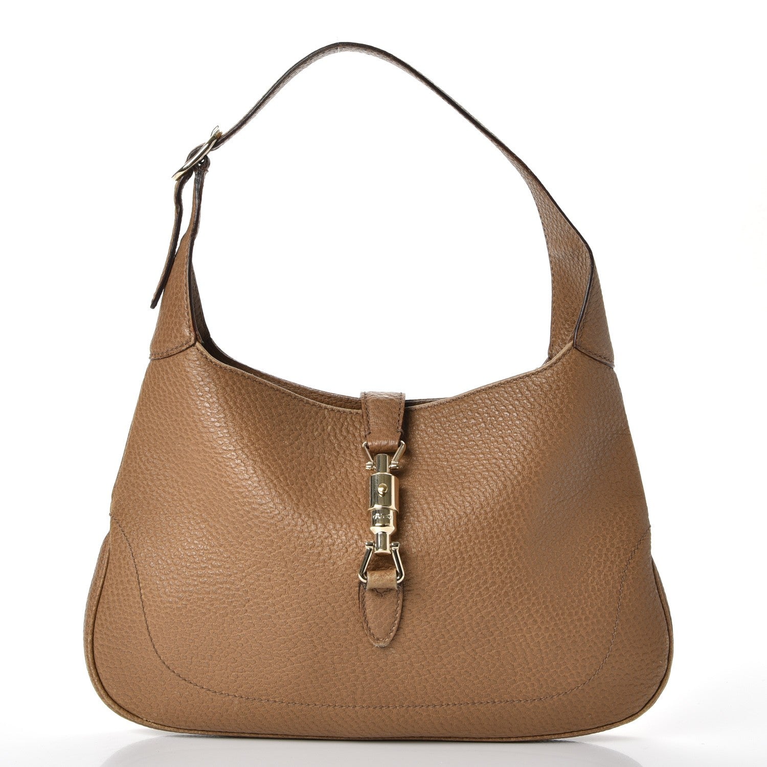 Gucci Soft Grained Calfskin Jackie O Hobo Camelia 1 of 21