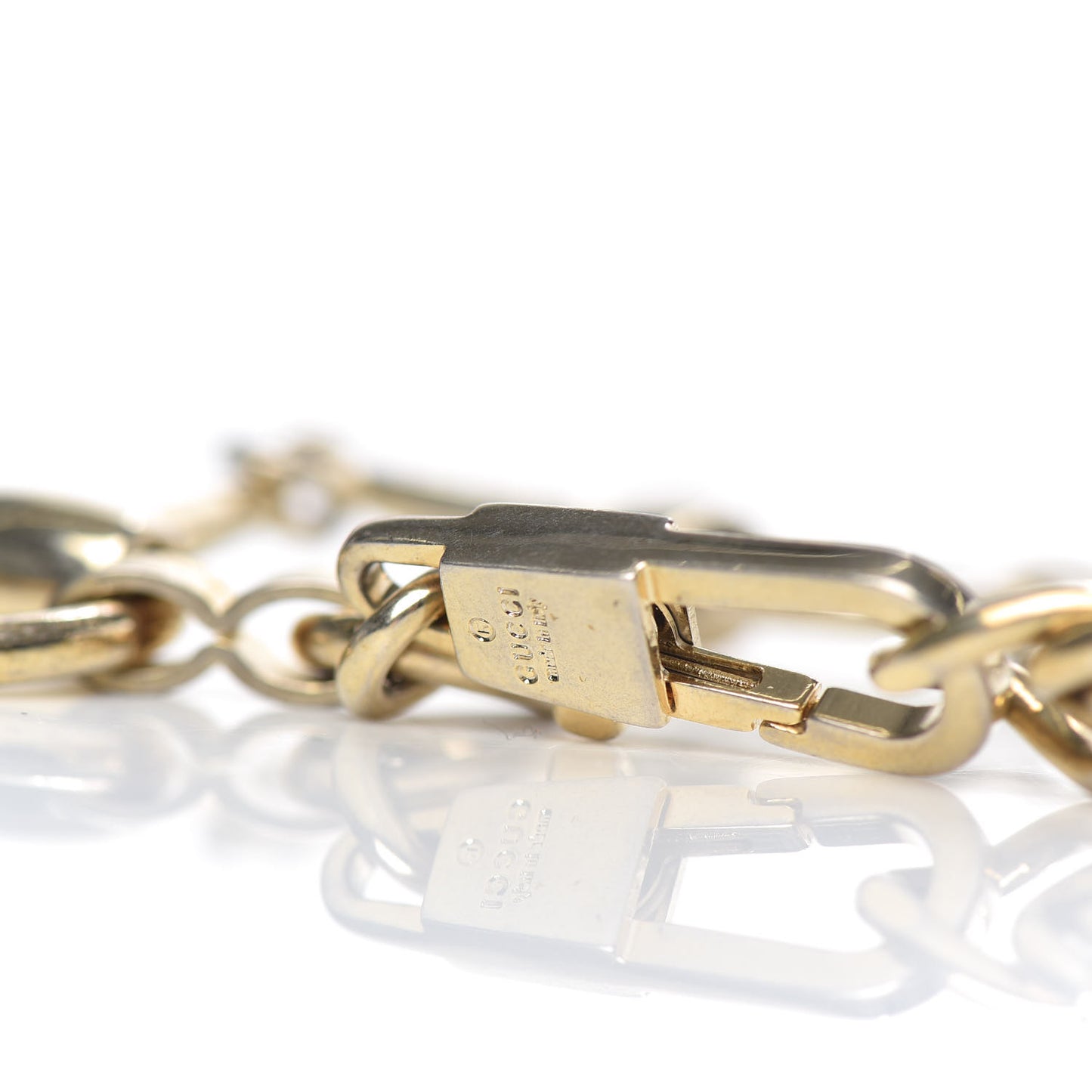 Brass Horsebit Chain Belt Gold