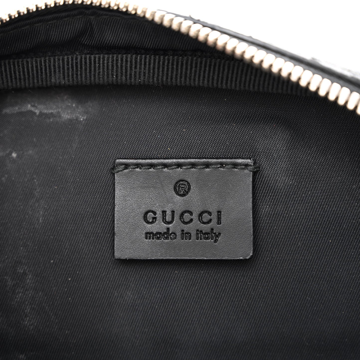 GG Supreme Monogram Web Belt Bag Black