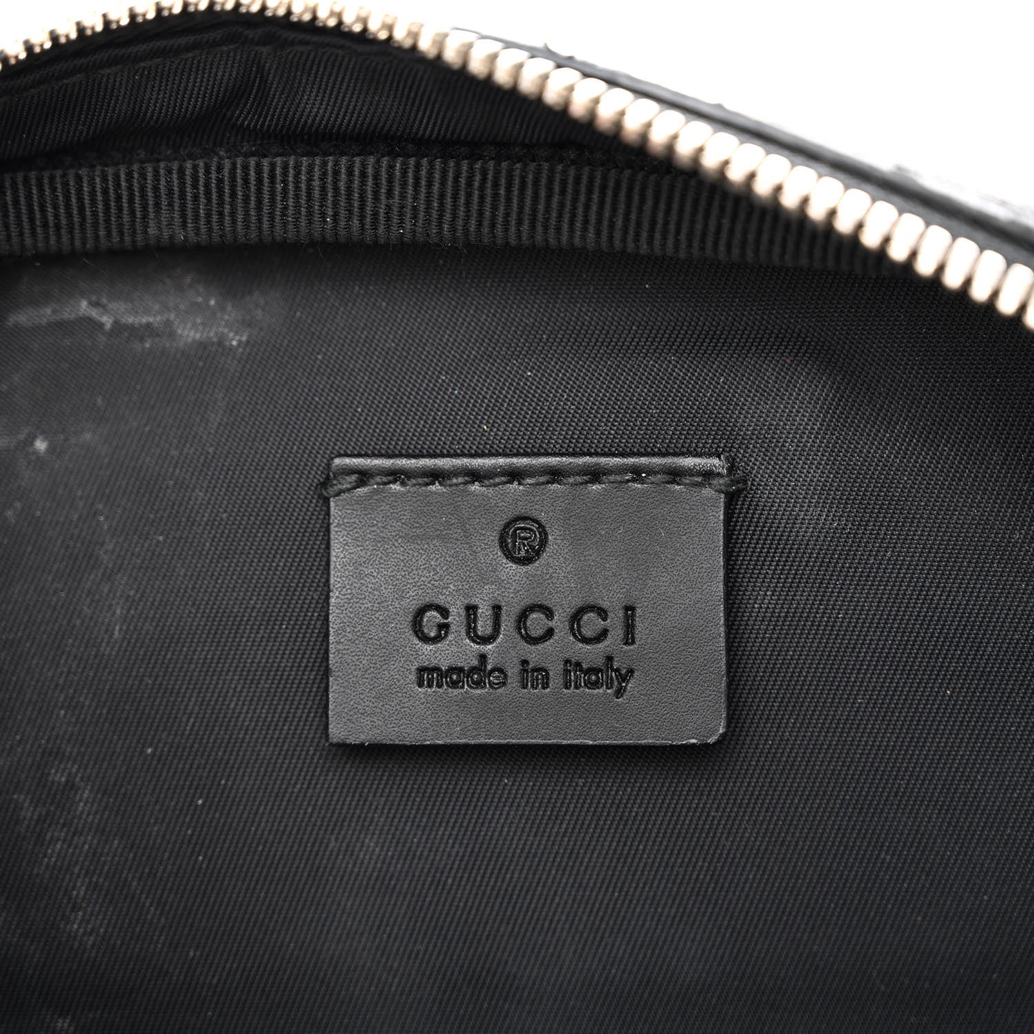 Gucci GG Supreme Monogram Web Belt Bag Black 7 of 14