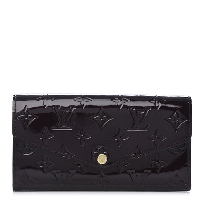 Louis Vuitton Vernis Sarah Wallet NM Amarante 1 of 8
