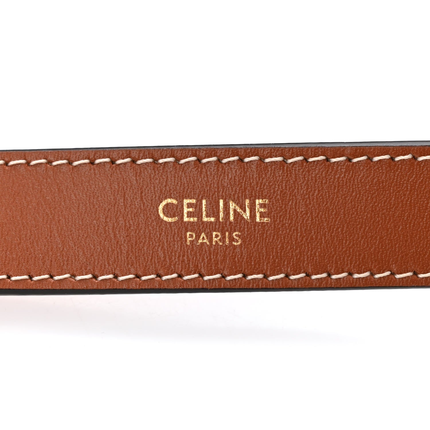 Celine Triomphe Canvas Calfskin Ava Shoulder Bag Tan 6 of 10