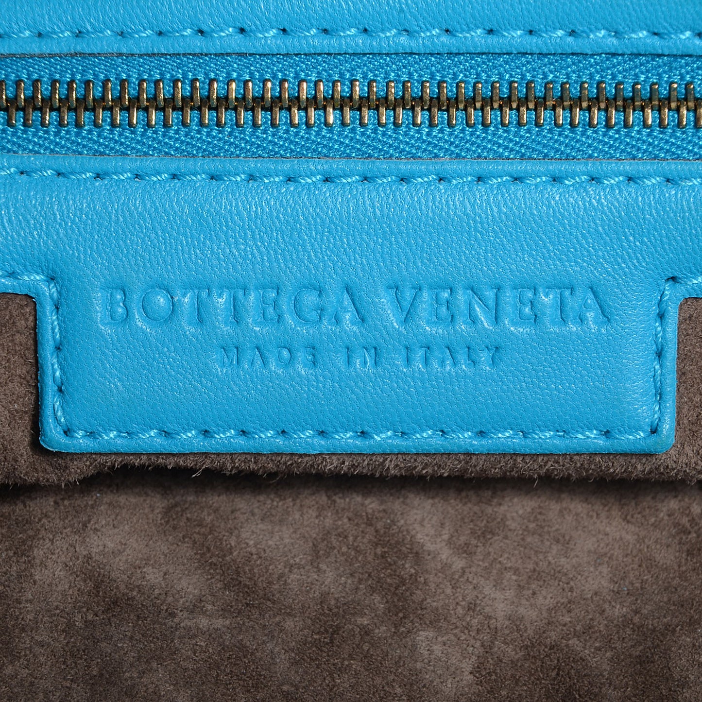 Nappa Intrecciato Large Veneta Hobo Azure