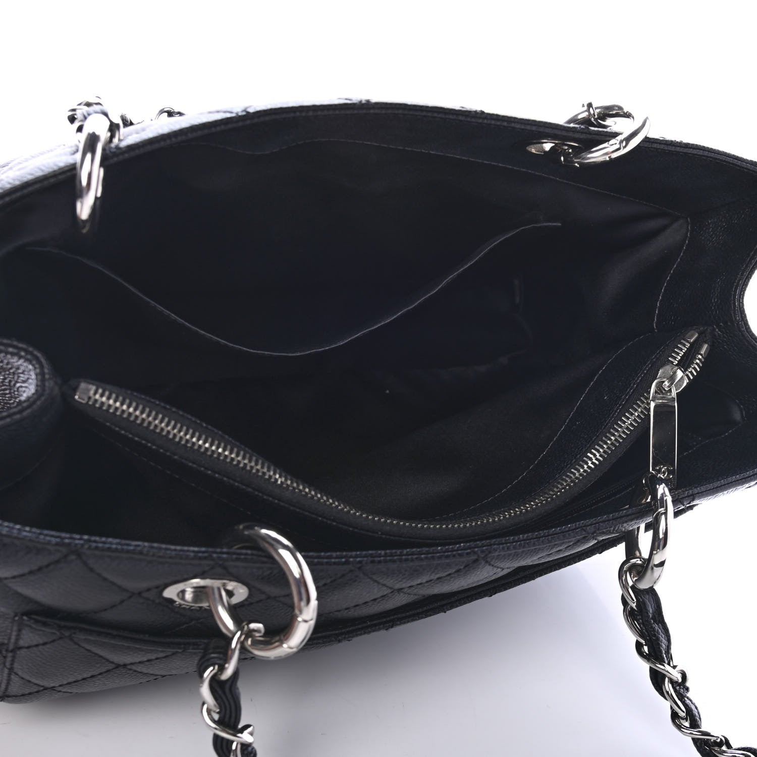 Chanel Caviar Quilted Grand Shopping Tote GST Black 4 of 4
