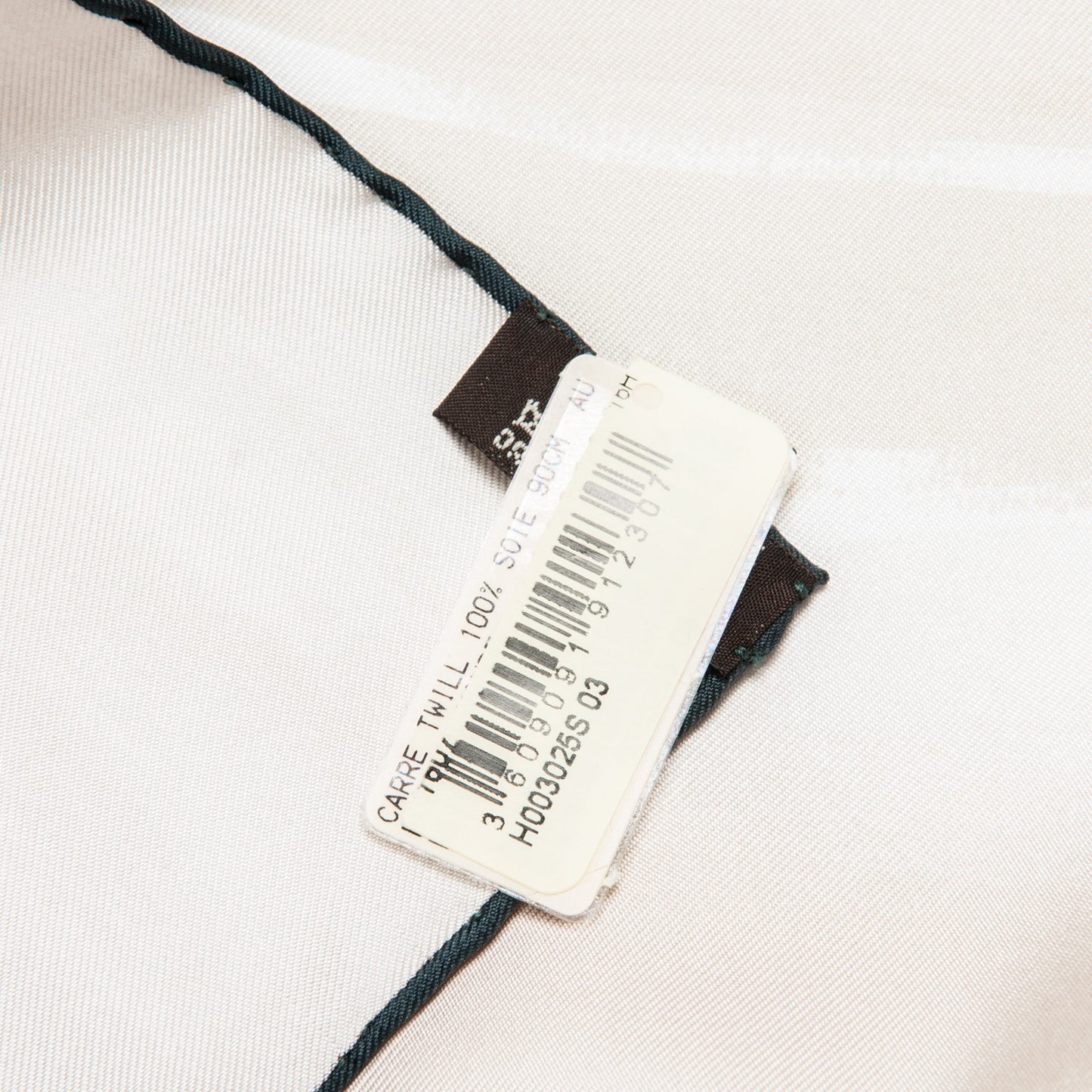 Silk Au Bout Du Monde Scarf 90 Beige Orange Petrole
