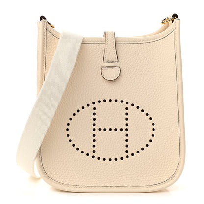 Hermes Taurillon Clemence Amazone Evelyne TPM Nata Craie 1 of 11