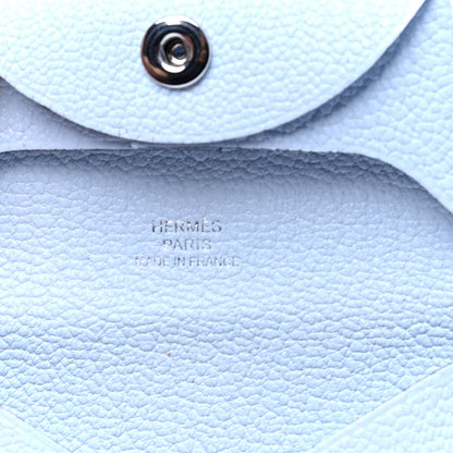 Hermes Chevre Mysore Bastia Coin Purse Bleu Brume 4 of 4