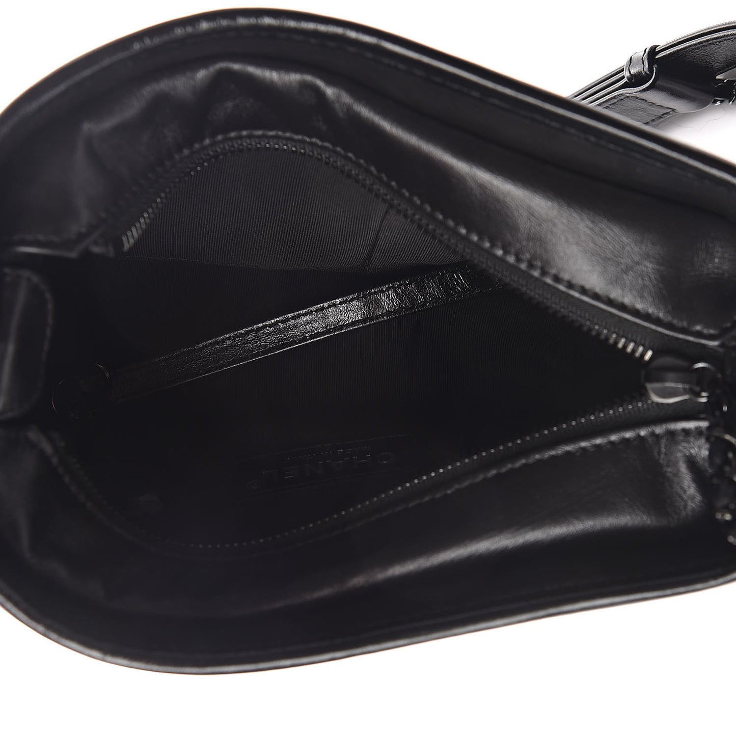 Aged Calfskin Chevron Quilted Small Gabrielle Hobo So Black