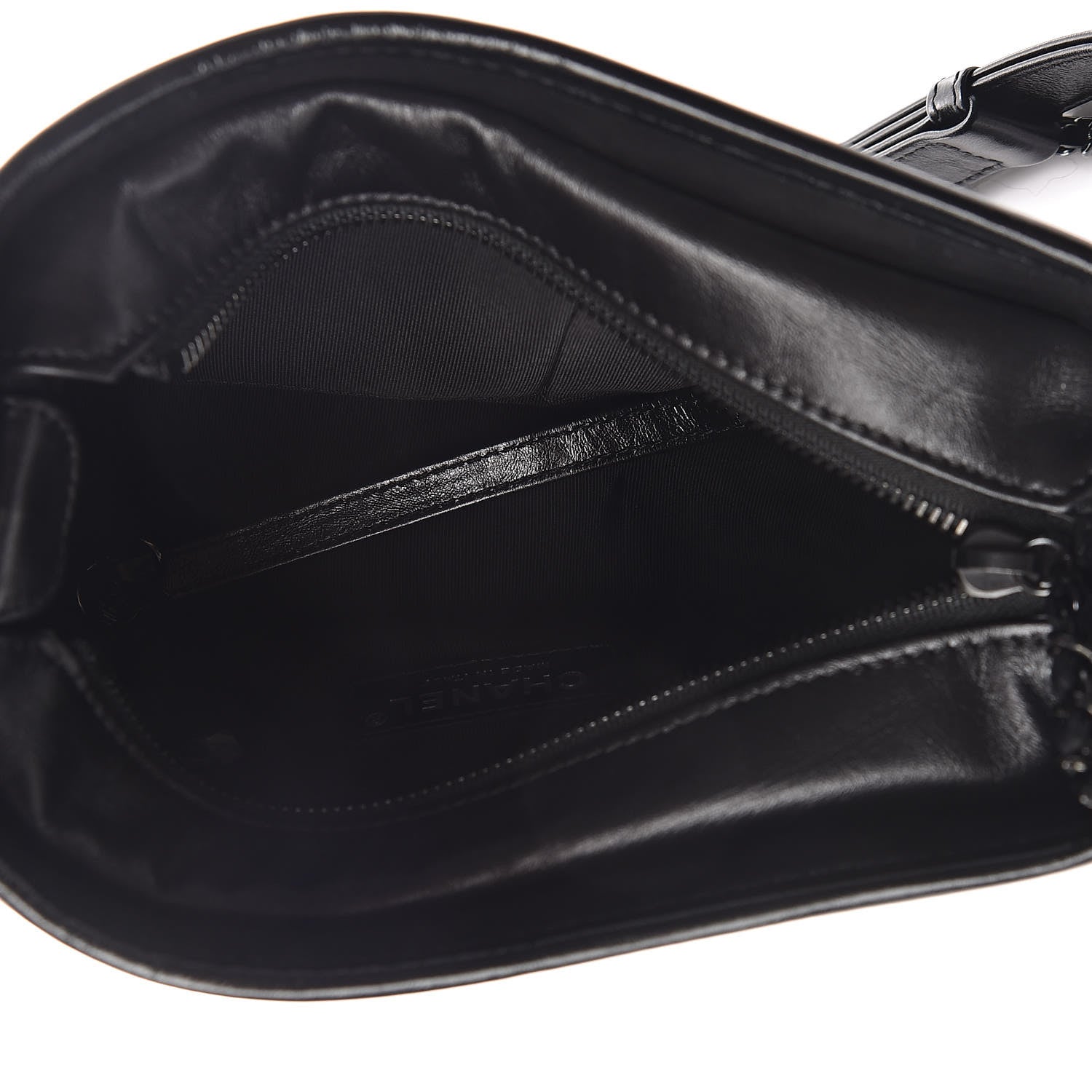 Chanel Aged Calfskin Chevron Quilted Small Gabrielle Hobo So Black 7 of 10
