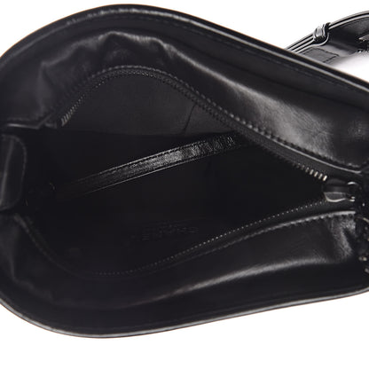 Chanel Aged Calfskin Chevron Quilted Small Gabrielle Hobo So Black 7 of 10
