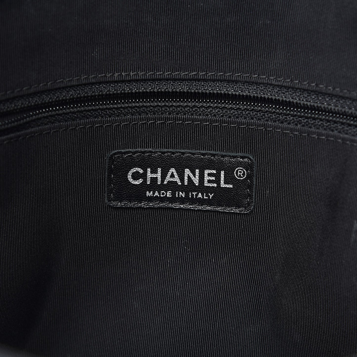 Calfskin Stitched Shopping Tote Black