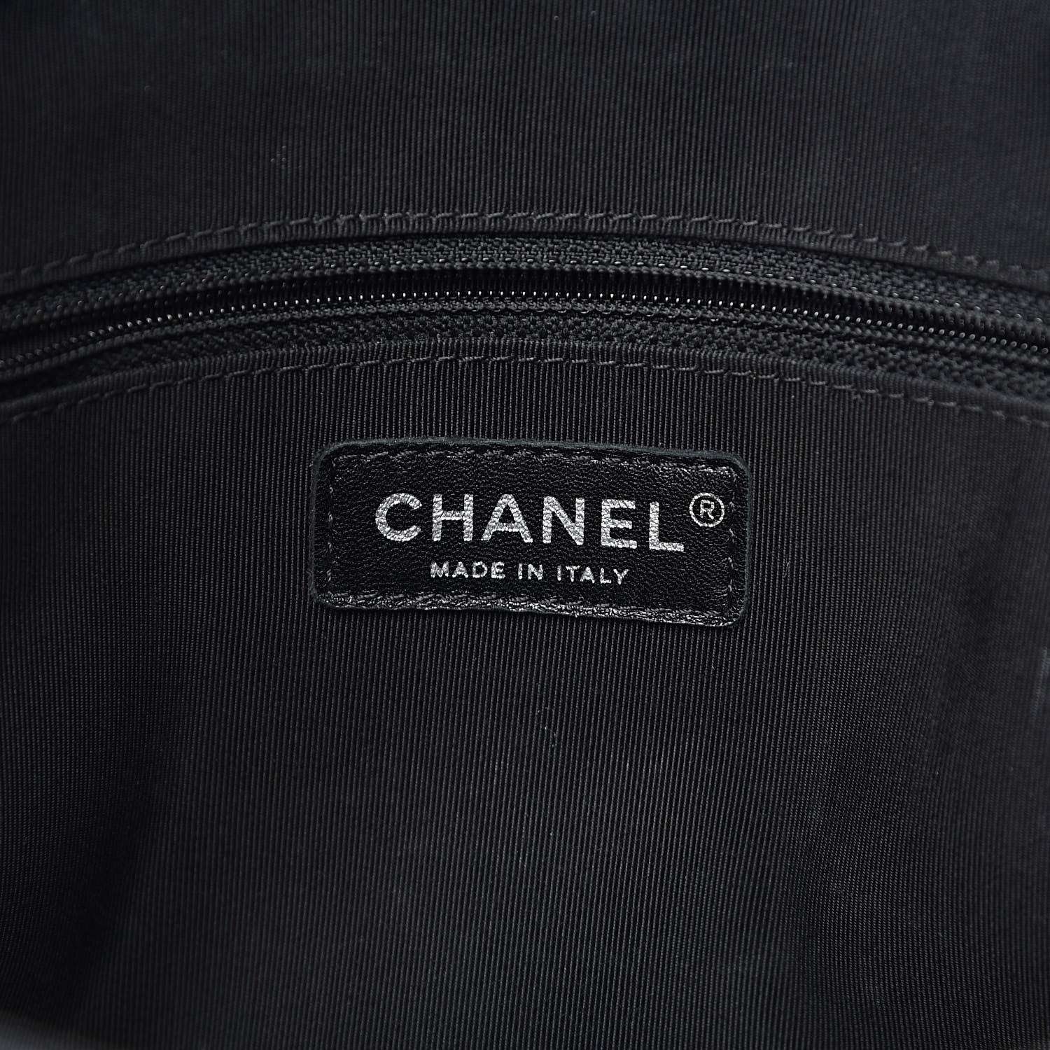 Chanel Calfskin Stitched Shopping Tote Black 6 of 10