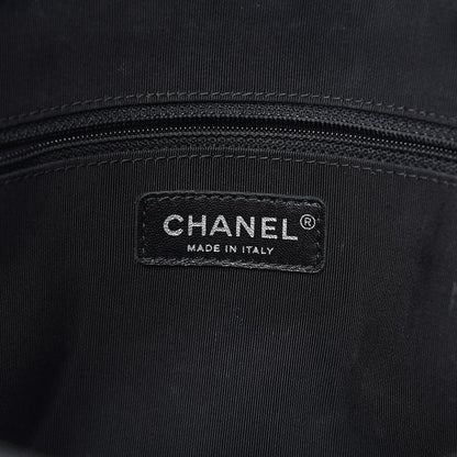 Chanel Calfskin Stitched Shopping Tote Black 6 of 10