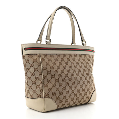 Gucci Monogram Web Medium Mayfair Tote Gold 3 of 11