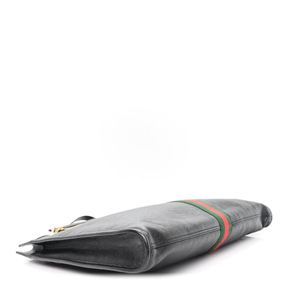 Gucci Calfskin Large Rajah Chain Tote Black 5 of 14