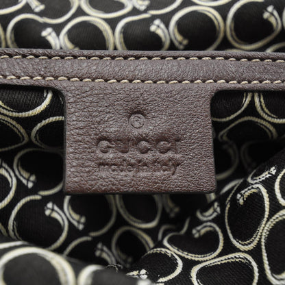 Gucci Leather Horsebit Nail Tote Brown 7 of 9