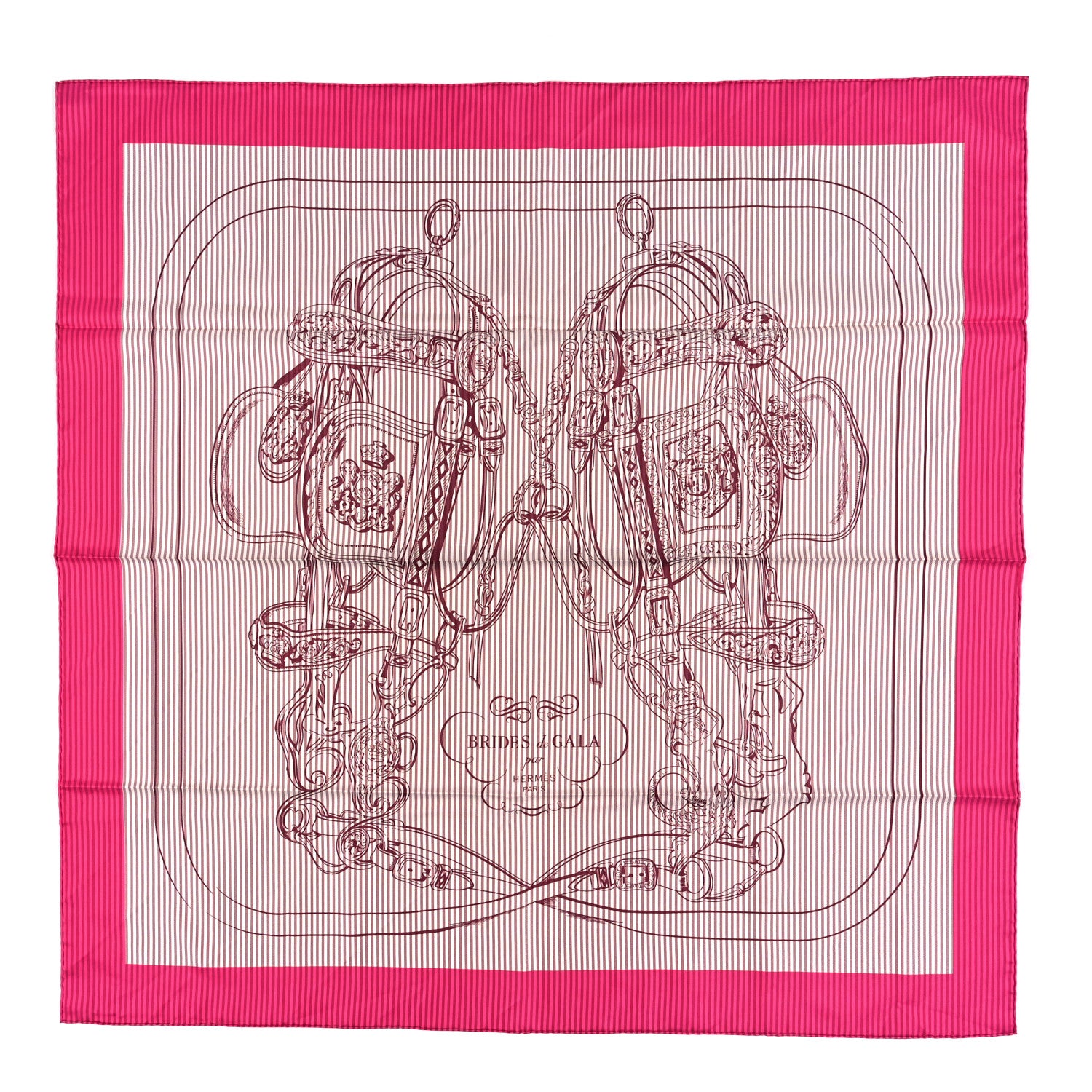 Hermes Silk Carre Eyeliner Brides De Gala Scarf 90 1 of 3