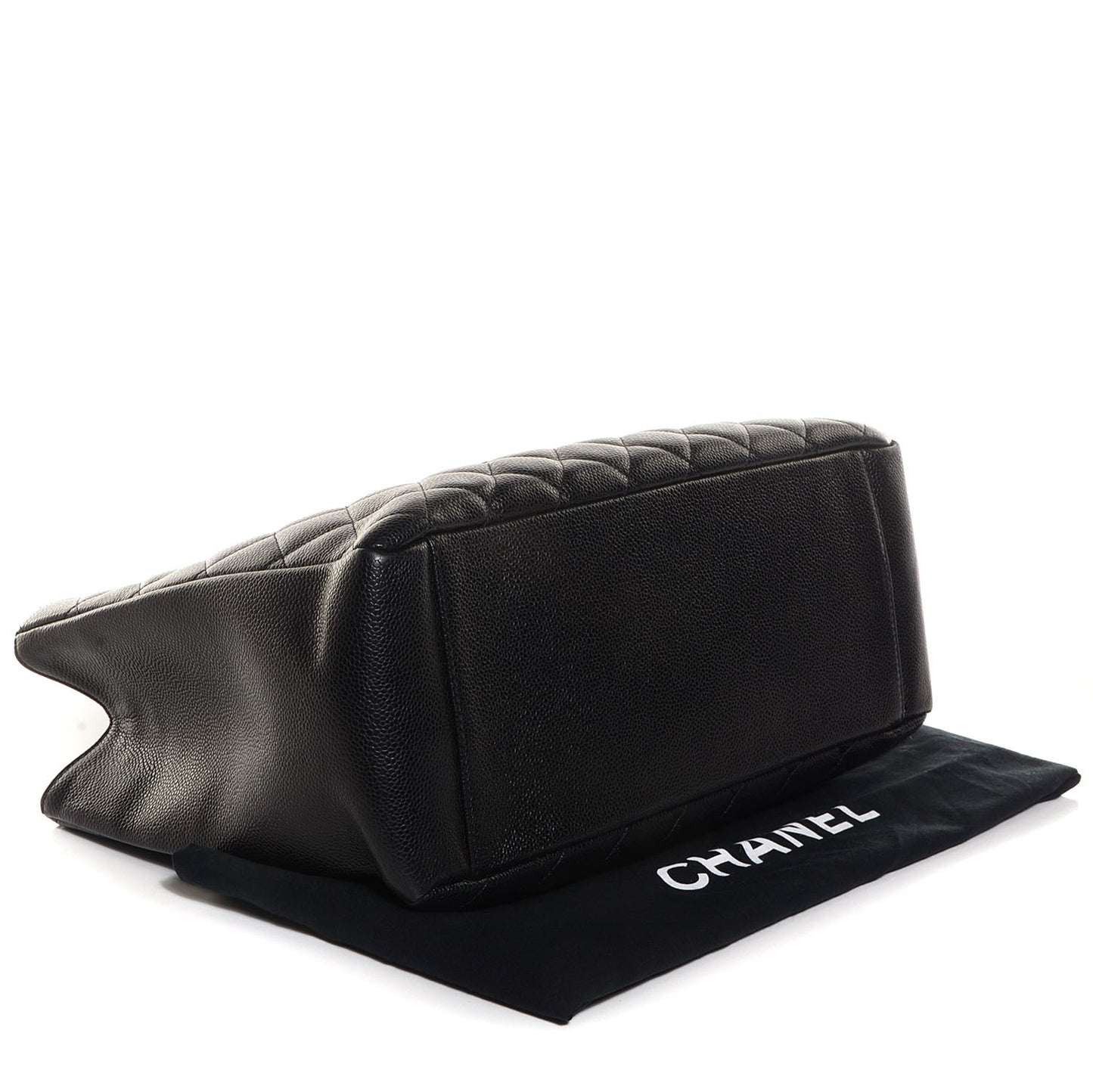 Caviar Quilted Grand Shopping Tote GST Black