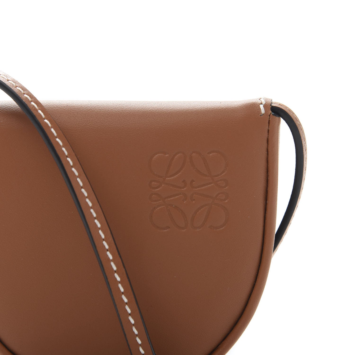 Loewe Soft Calfskin Mini Heel Pouch Tan 9 of 10