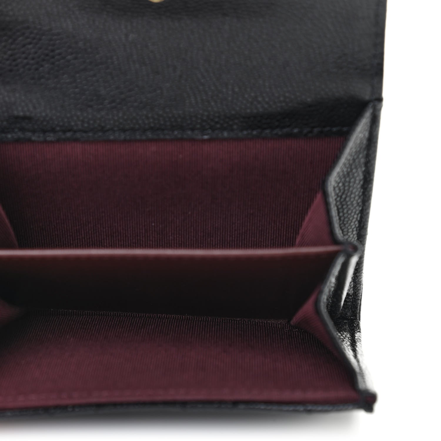 Chanel Caviar Quilted Flap Card Holder Chain Wristlet Black 5 of 8
