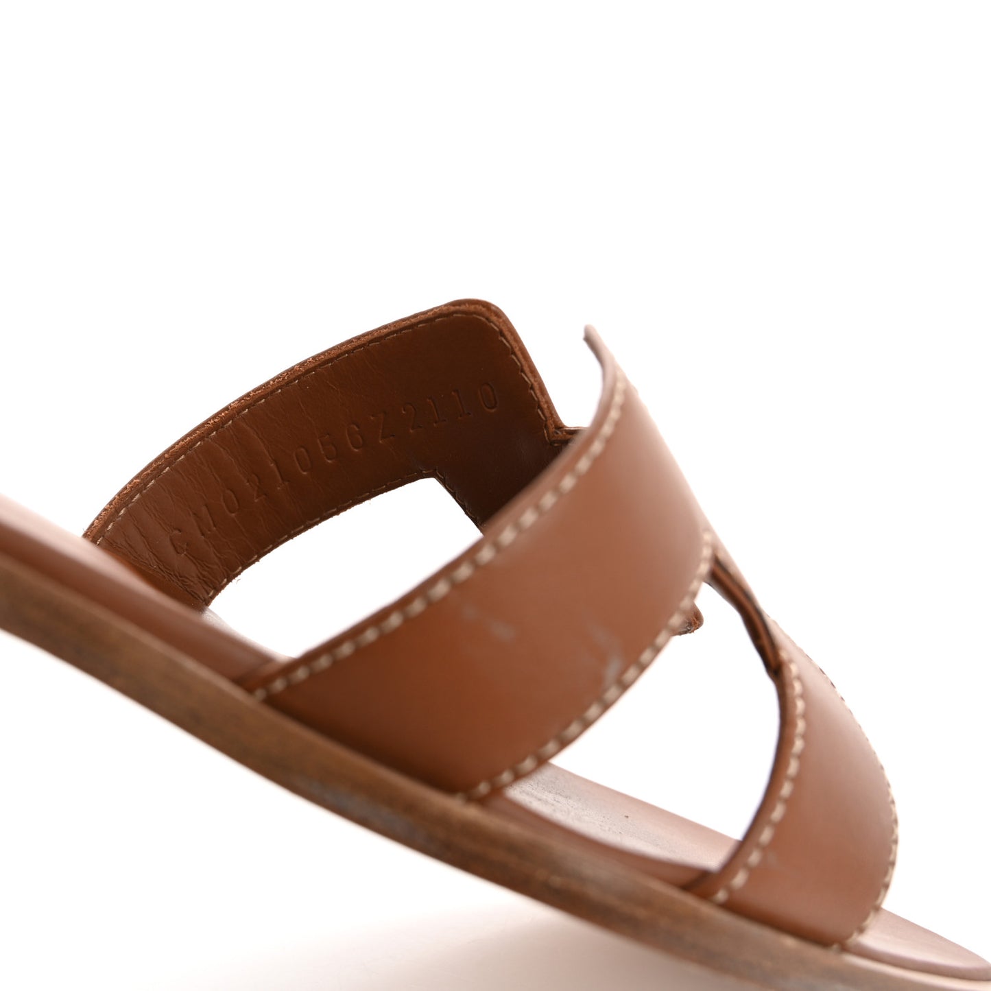 Box Calfskin Oran Sandals 35 Gold