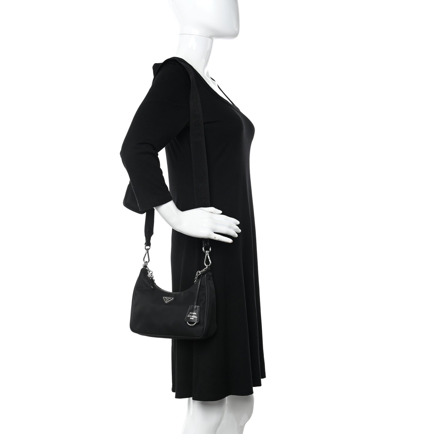Nylon Re-Edition 2005 Shoulder Bag Black