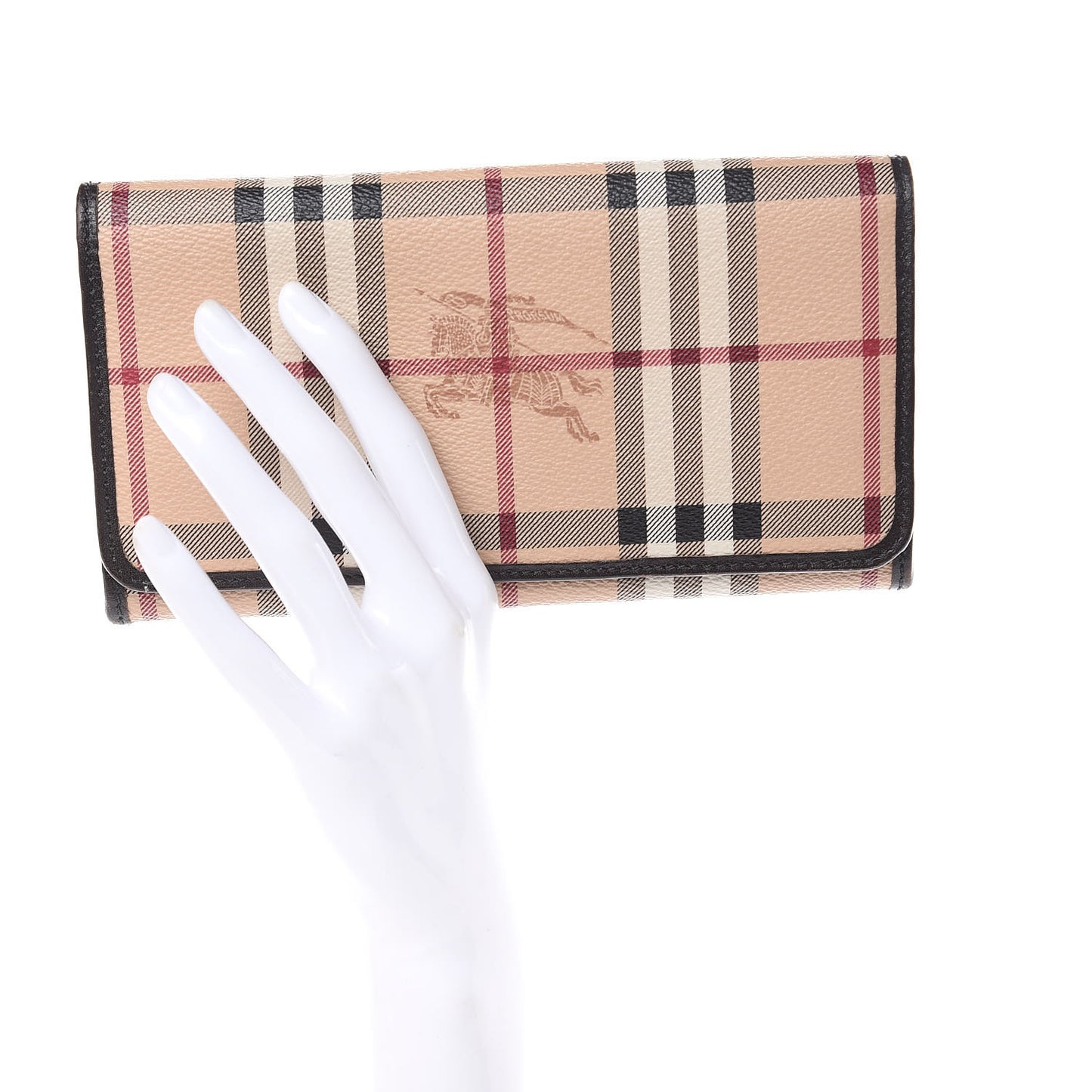 Haymarket Check Penrose Continental Wallet Chocolate